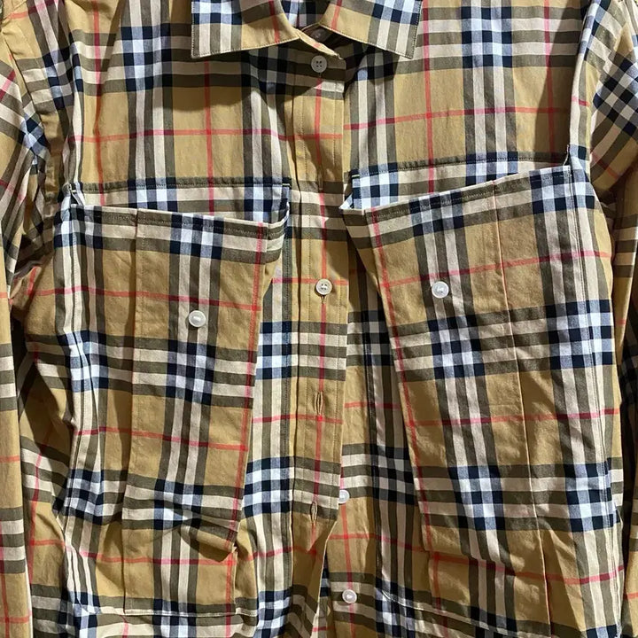 [BUNJANG] Burberry Check Long Shirt Dress / Burberry 버버리 체크 롱 셔츠 원피스