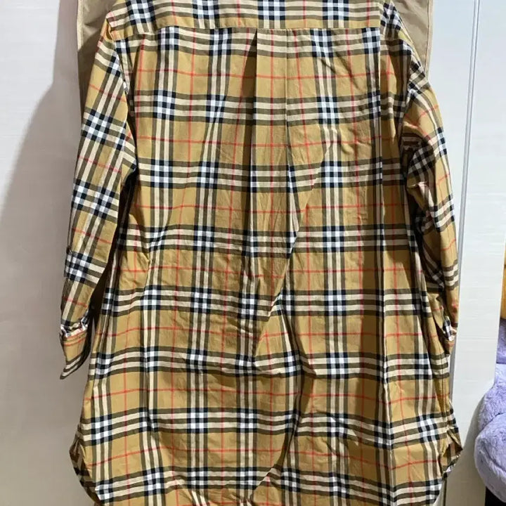 [BUNJANG] Burberry Check Long Shirt Dress / Burberry 버버리 체크 롱 셔츠 원피스