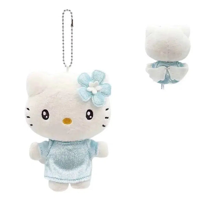 [BUNJANG] Sanrio Hello Kitty Angel Mascot Keyring / 산리오 미즈이로 엔젤 헬로키티 마스코트 천사 인형 천사 키티 키링 키홀더