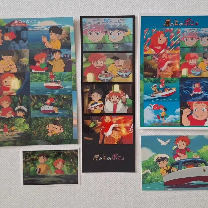 [BUNJANG] Ghibli Ponyo Illustration Bundle Set / 지브리 벼랑위의 포뇨