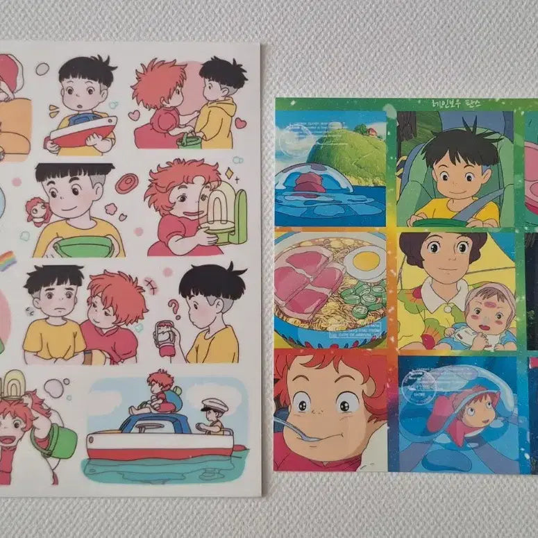 [BUNJANG] Ghibli Ponyo Illustration Bundle Set / 지브리 벼랑위의 포뇨