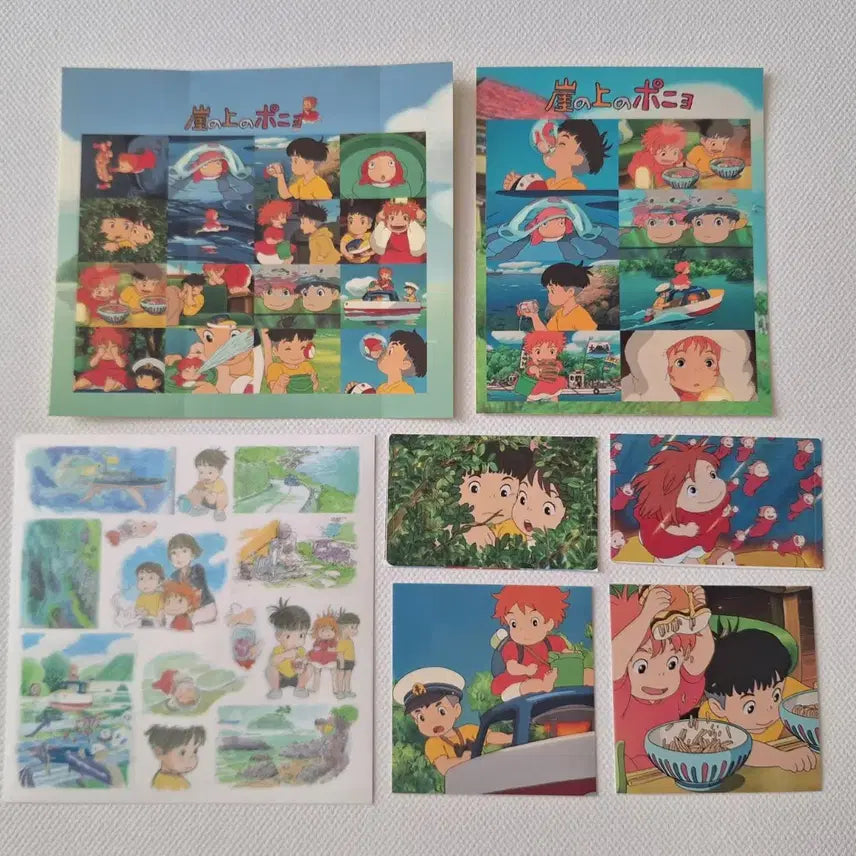 [BUNJANG] Ghibli Ponyo Illustration Bundle Set / 지브리 벼랑위의 포뇨