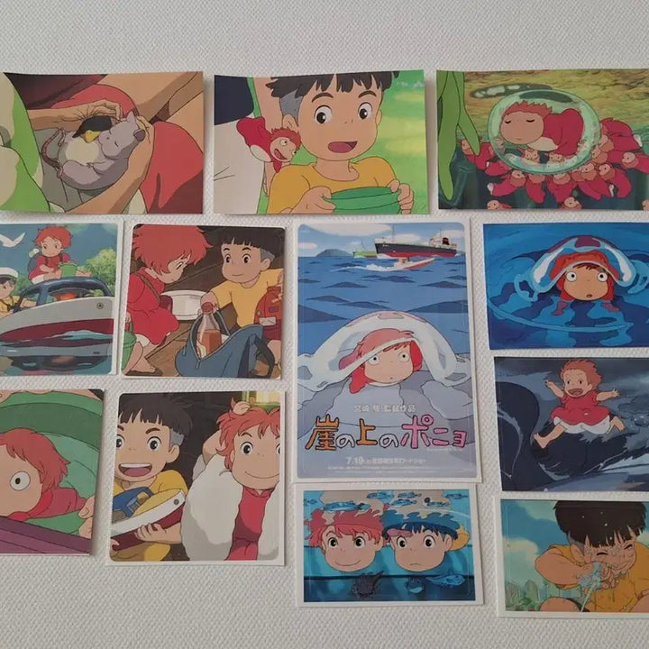 [BUNJANG] Ghibli Ponyo Illustration Bundle Set / 지브리 벼랑위의 포뇨
