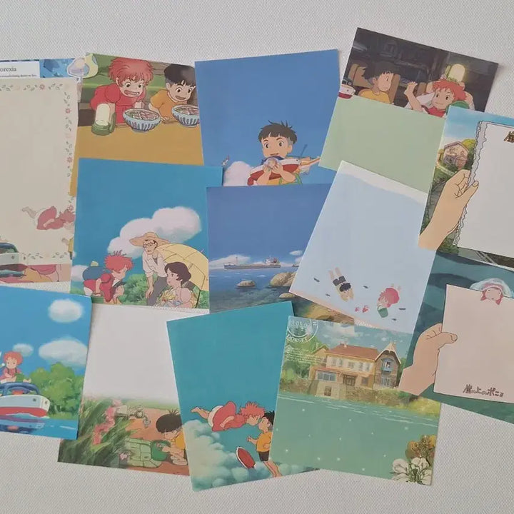 [BUNJANG] Ghibli Ponyo Illustration Bundle Set / 지브리 벼랑위의 포뇨