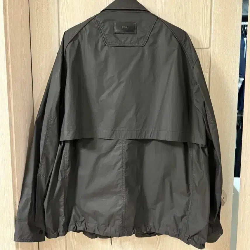 [BUNJANG] Juun.J Black Open Collar Shirt Jacket / 준지 블랙 오픈 칼라 셔츠 자켓