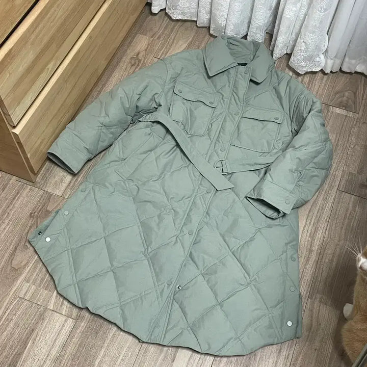 [BUNJANG] Olive des Olive Duck Down Padded Jacket / 올리브데올리브 카키 덕 패딩