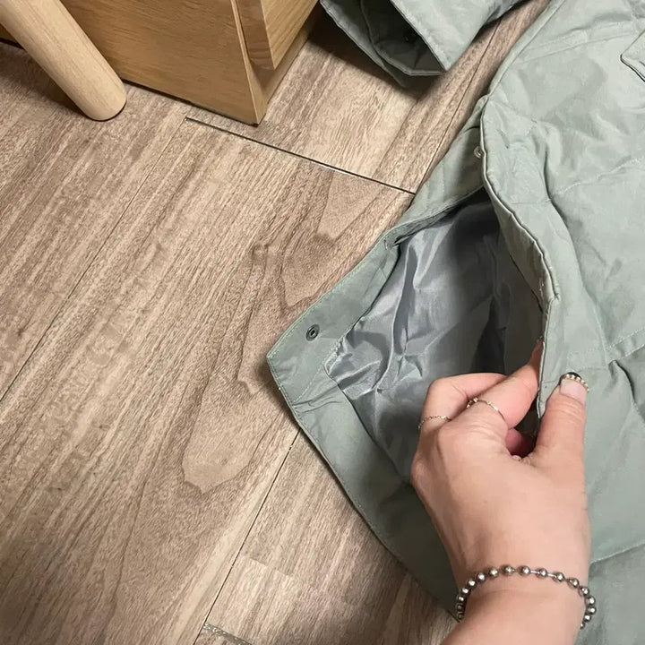 [BUNJANG] Olive des Olive Duck Down Padded Jacket / 올리브데올리브 카키 덕 패딩