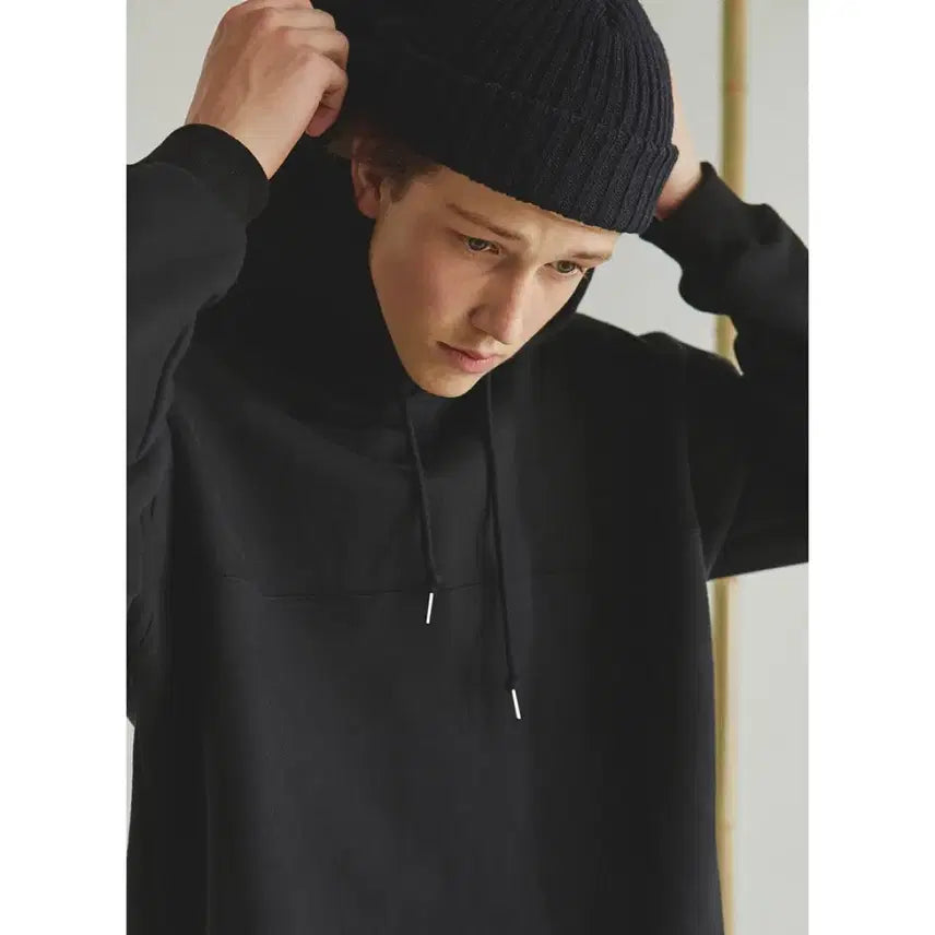 [BUNJANG] Clad Museum Drop Shoulder Sweat Hoodie (Black) / [클래드뮤지엄]드롭숄더 스웻후디(L)(블랙)