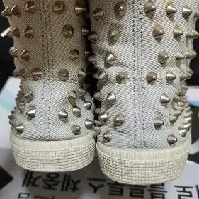 [BUNJANG] GIENCHI Canvas High Top Sneakers / GIENCHI 캔버스 하이탑 스니커즈