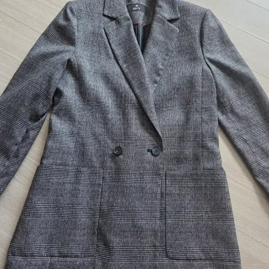 [BUNJANG] ABFZ Double Button Jacket / ab.f.z 체크 더블 버튼 자켓