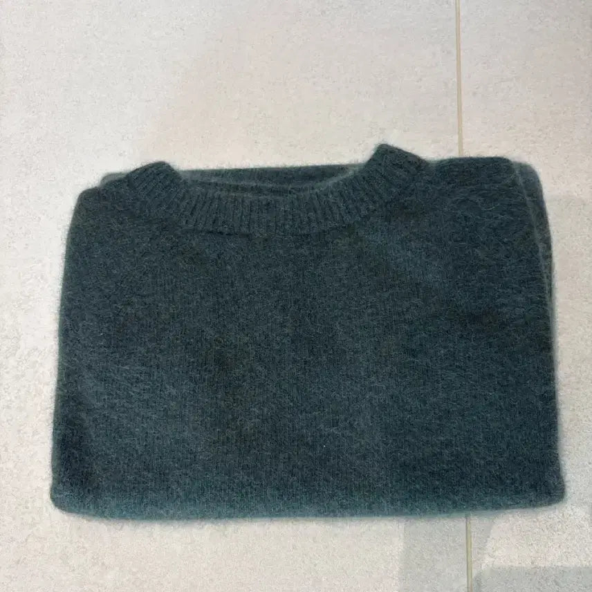 [BUNJANG] Floaty Green Knit Sweater / Floaty 짙은 녹색 니트 스웨터