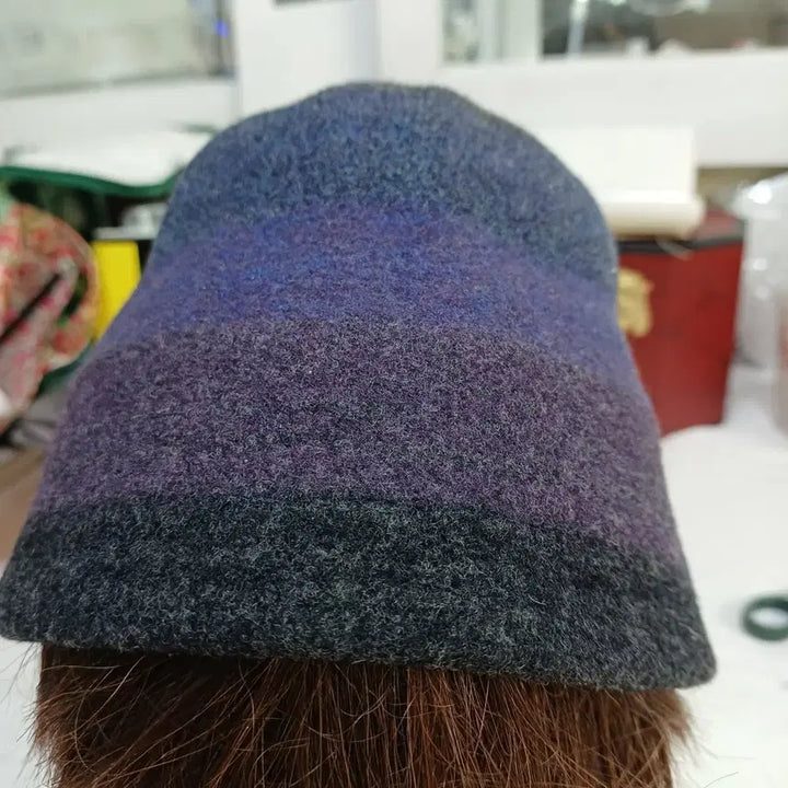 [BUNJANG] Unspecified Color Block Winter Bucket Hat / 배색 벙거지 모자57.5호 겨울   51063