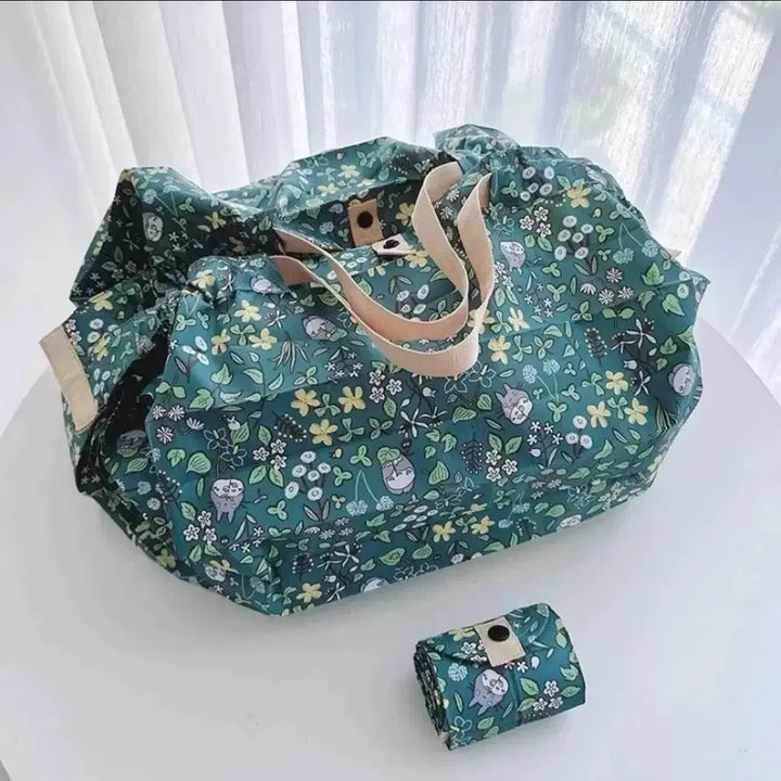 [BUNJANG] Shupatto Totoro Blue Garden Compact Shopping Bag / Shupatto슈파토 이웃집토토로 푸른가든 컴팩트 장바구니