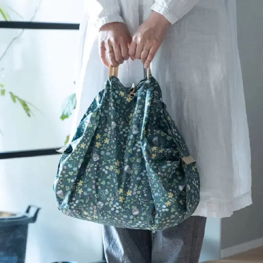 [BUNJANG] Shupatto Totoro Blue Garden Compact Shopping Bag / Shupatto슈파토 이웃집토토로 푸른가든 컴팩트 장바구니