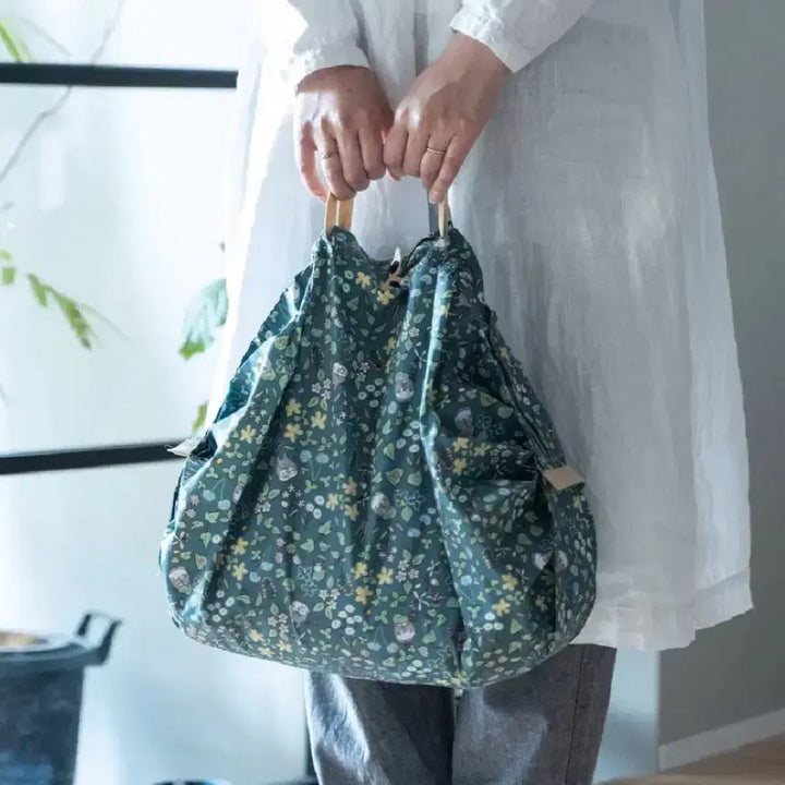 [BUNJANG] Shupatto Totoro Blue Garden Compact Shopping Bag / Shupatto슈파토 이웃집토토로 푸른가든 컴팩트 장바구니