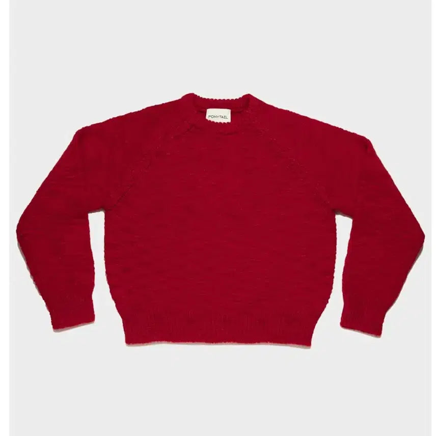 [BUNJANG] Ponytail Raglan Pullover Knit Top / Ponytail shopper 래글런 풀오버 니트 free size