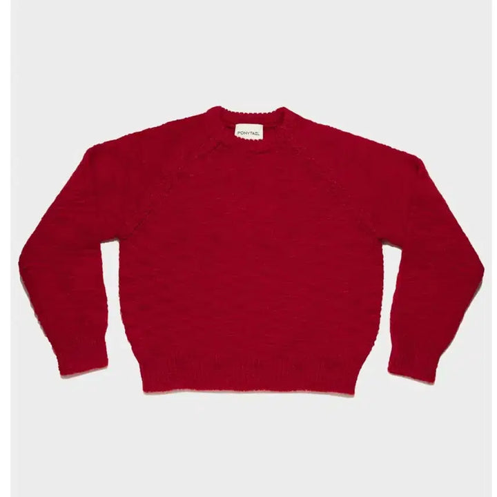 [BUNJANG] Ponytail Raglan Pullover Knit Top / Ponytail shopper 래글런 풀오버 니트 free size