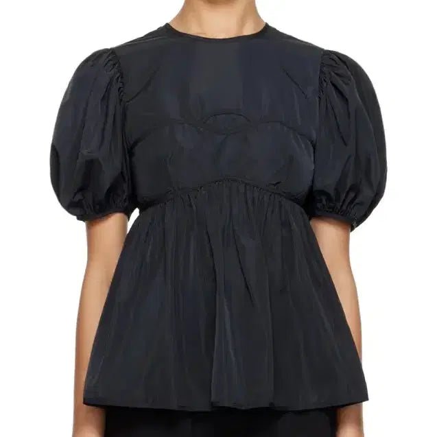 [BUNJANG] Cecilie Bahnsen Black Puff Sleeve Blouse / 세실리아반센 탑