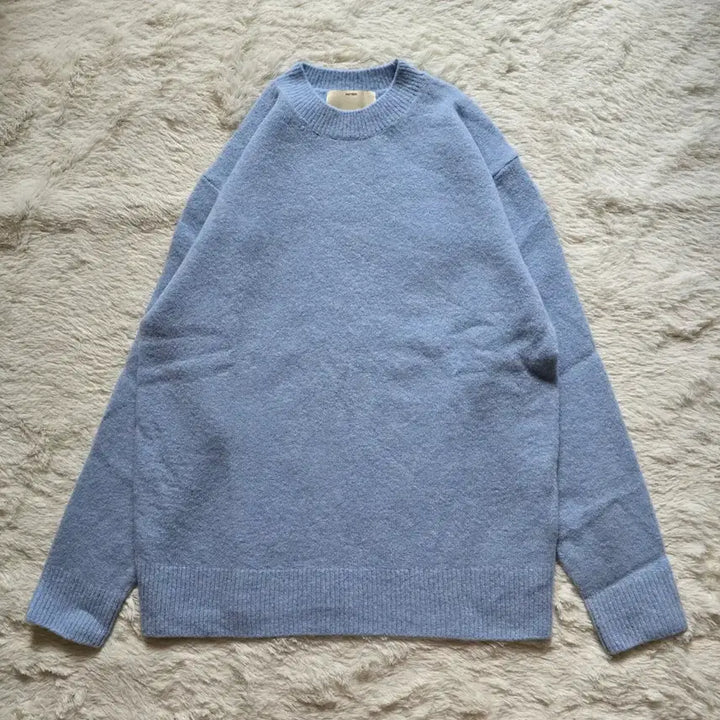 [BUNJANG] Pottery Comfort Crew Neck Knit Sax / 21fw 포터리 컴포트 크루넥니트 sax 새제품 3사이즈