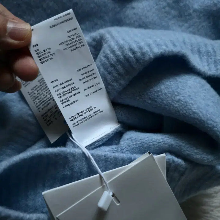 [BUNJANG] Pottery Comfort Crew Neck Knit Sax / 21fw 포터리 컴포트 크루넥니트 sax 새제품 3사이즈