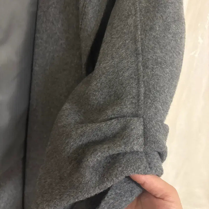 [BUNJANG] TIME Gray Wool Cashmere Long Coat / 타임숄카라그레이코트