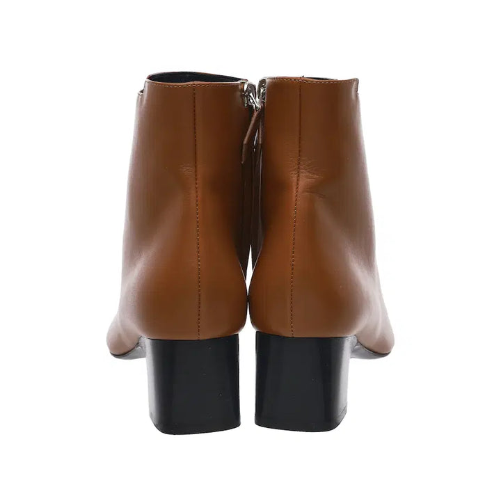 [BUNJANG] Hermès Demarche Short Boots Brown Calfskin Leather FR 38 / (W) 에르메스 데마르슈 숏부츠