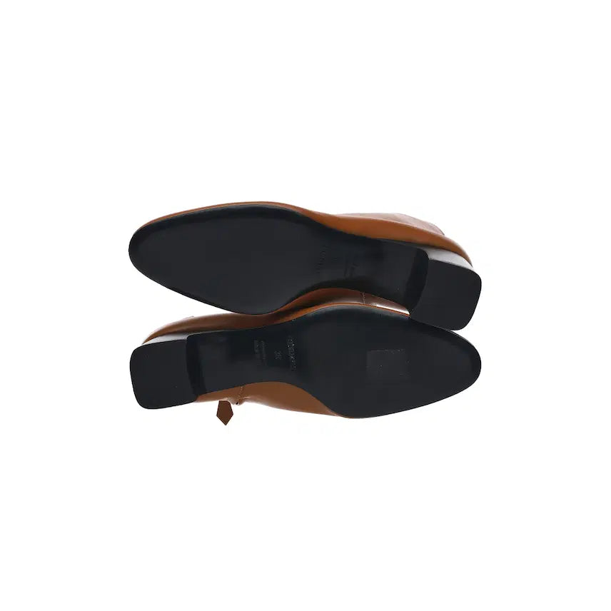 [BUNJANG] Hermès Demarche Short Boots Brown Calfskin Leather FR 38 / (W) 에르메스 데마르슈 숏부츠