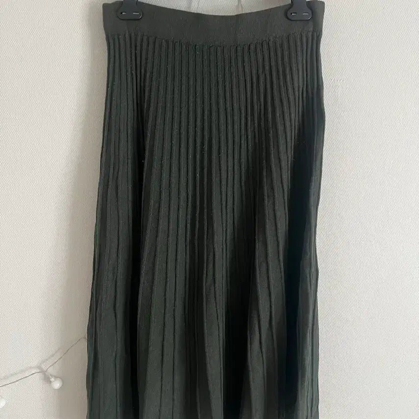 [BUNJANG] Kaki Knit Long Skirt / 카키색 니트 롱 스커트