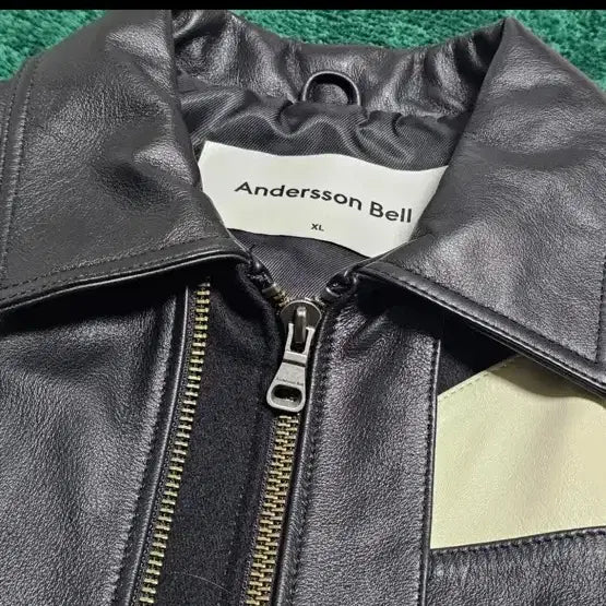 [BUNJANG] Anderson Bell Black Leather Jacket / 앤더슨벨 블랙 레더 자켓