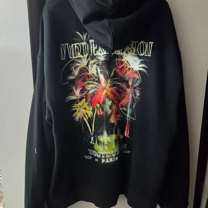 [BUNJANG] Wooyoungmi 25SS Palm Tree Back Print Hoodie / 우영미 25SS 야자수 백프린팅 후드 52