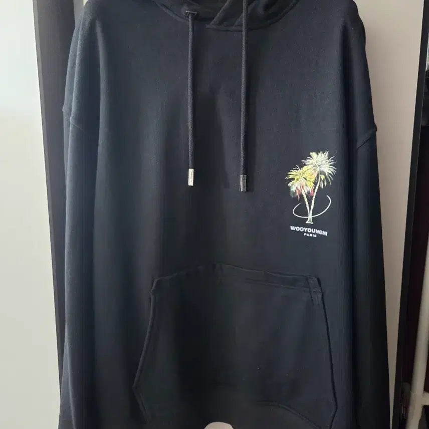 [BUNJANG] Wooyoungmi 25SS Palm Tree Back Print Hoodie / 우영미 25SS 야자수 백프린팅 후드 52