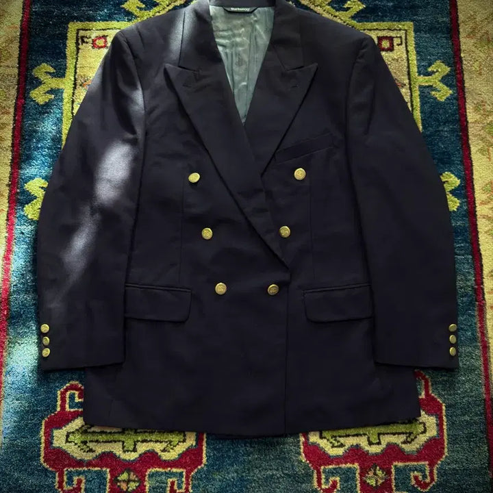 [BUNJANG] Burberrys Double-Breasted Blazer / 80s 90s USA 버버리 네이비 금장 더블 브레스티드 자켓