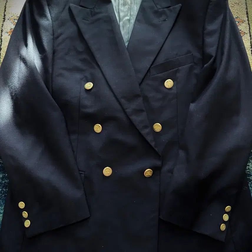 [BUNJANG] Burberrys Double-Breasted Blazer / 80s 90s USA 버버리 네이비 금장 더블 브레스티드 자켓