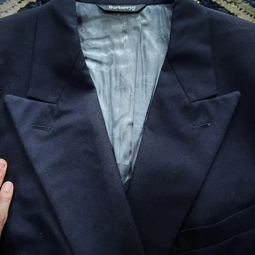 [BUNJANG] Burberrys Double-Breasted Blazer / 80s 90s USA 버버리 네이비 금장 더블 브레스티드 자켓