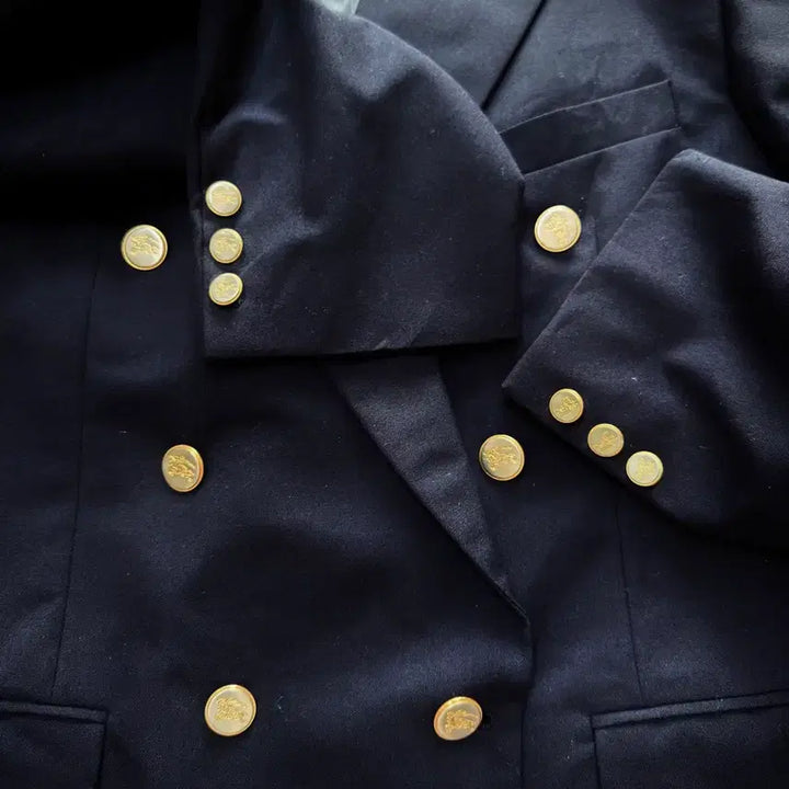 [BUNJANG] Burberrys Double-Breasted Blazer / 80s 90s USA 버버리 네이비 금장 더블 브레스티드 자켓