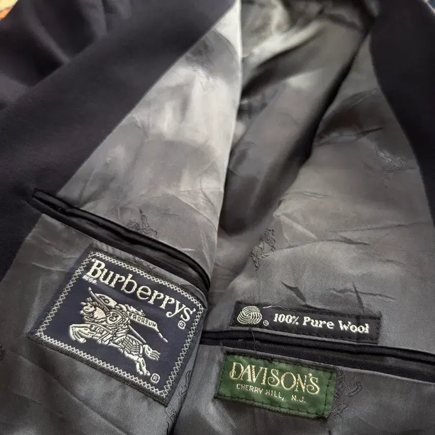 [BUNJANG] Burberrys Double-Breasted Blazer / 80s 90s USA 버버리 네이비 금장 더블 브레스티드 자켓