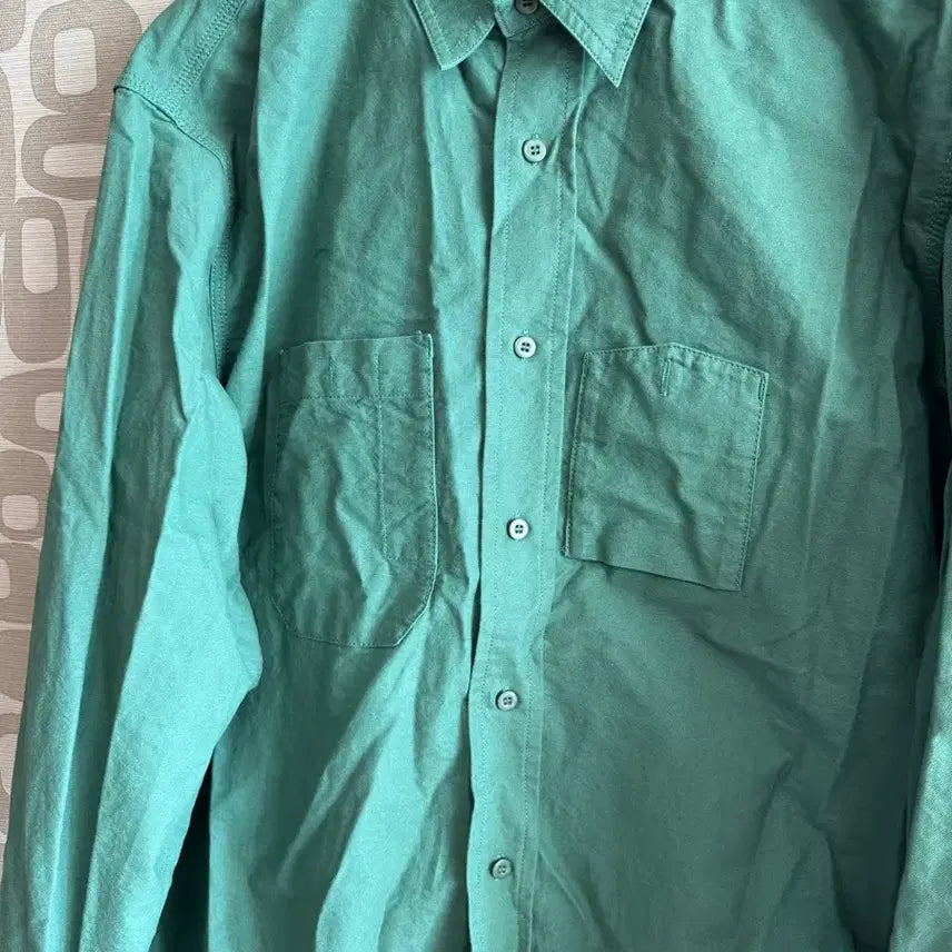 [BUNJANG] OUTSTANDING Work Shirt (Green) [M] / OUTSTANDING 아웃스탠딩 워크 셔츠