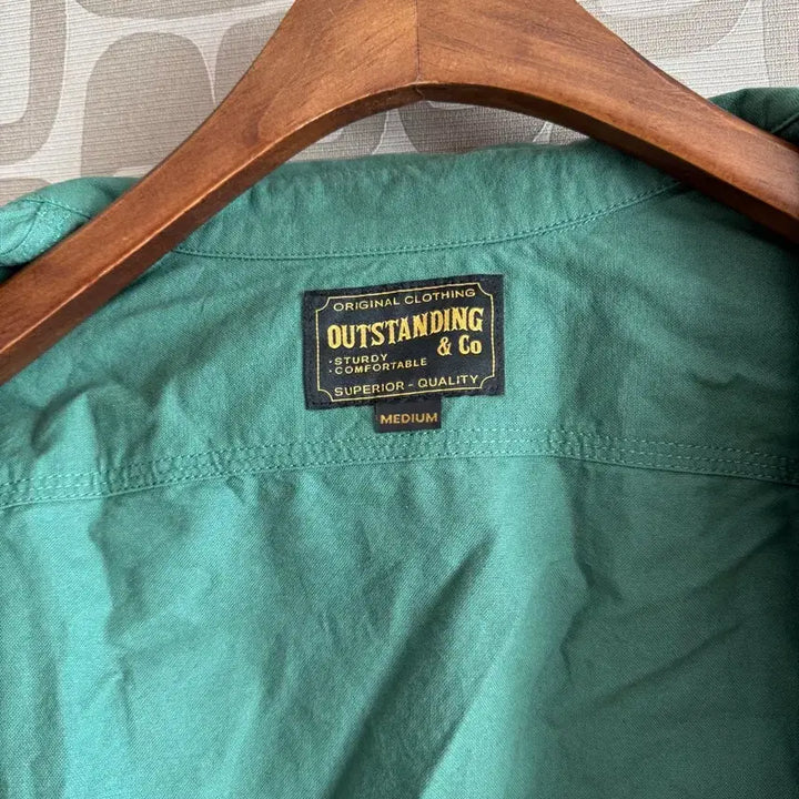[BUNJANG] OUTSTANDING Work Shirt (Green) [M] / OUTSTANDING 아웃스탠딩 워크 셔츠