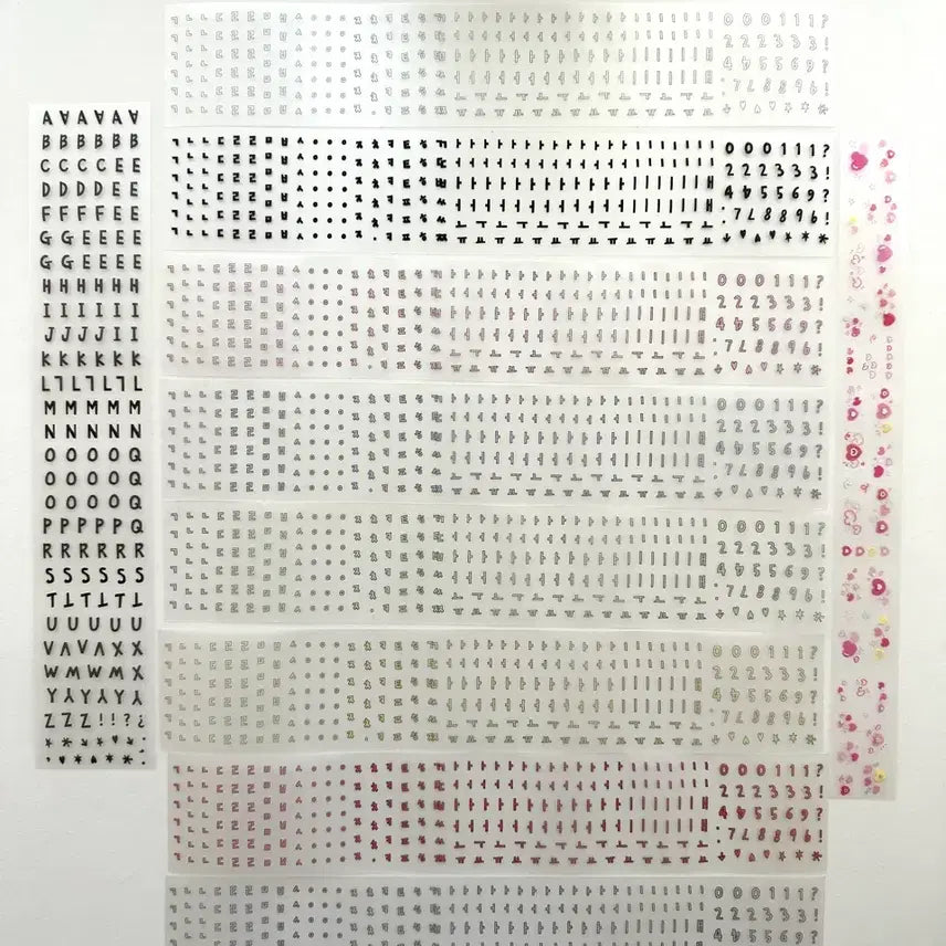 [BUNJANG] WNDS Pepero Heartbeam Kiss Cut Tape / 띵) 워너디스 빼빼 한글, 빼빼 알파벳, 팡팡 하트빔 마테띵 키스컷띵