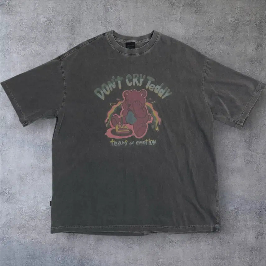 [SOLD OUT] 꼼파뇨 Compagno 피그먼트 워싱 그래픽 반팔 티셔츠 L