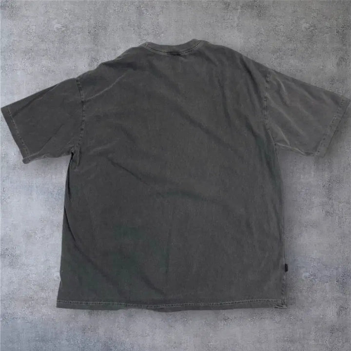 [SOLD OUT] 꼼파뇨 Compagno 피그먼트 워싱 그래픽 반팔 티셔츠 L