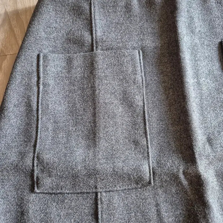 [BUNJANG] Gray Henningbon Wool Mini Skirt / 그레이헤닝본 모직미니스커트/새제품