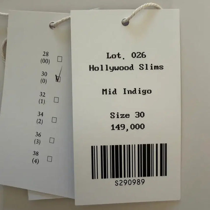 [BUNJANG] 30 Demille 026 Denim Jeans / 미사용 새상품 ) 30 데밀 026 데님 미드인디고