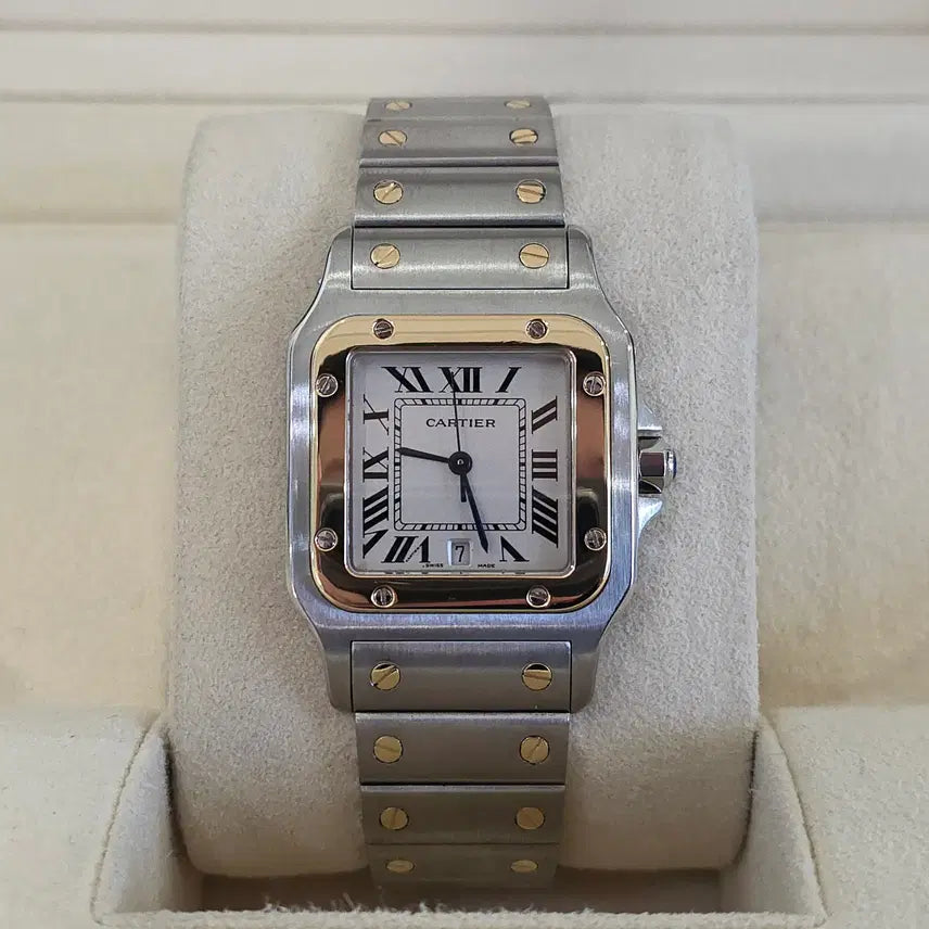 [BUNJANG] Cartier Santos Galbee 29mm ML Two-Tone Watch / 까르띠에 산토스 갈베 콤비 ML 구형스트랩