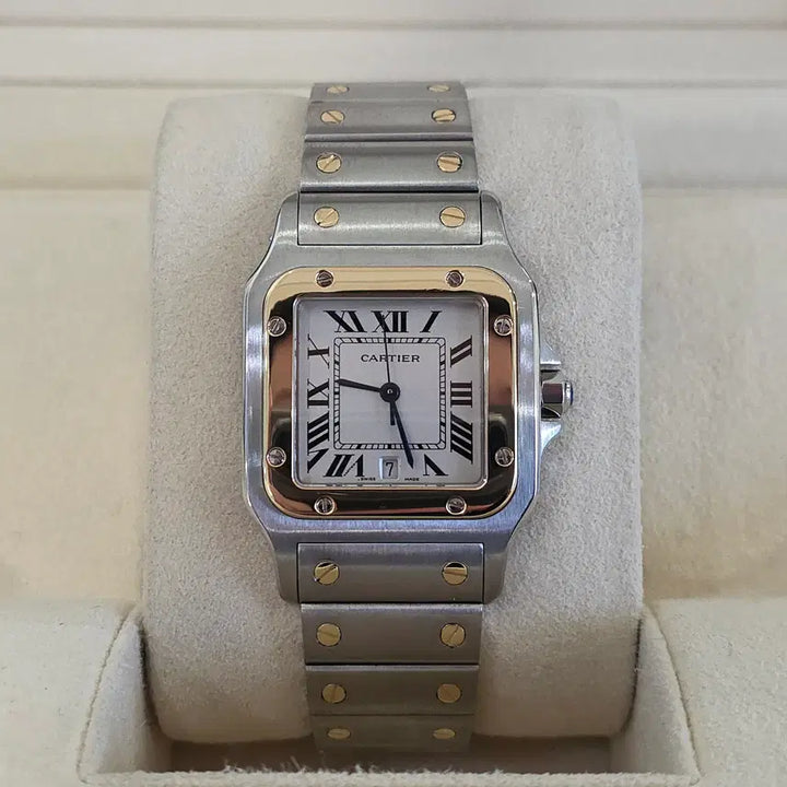[BUNJANG] Cartier Santos Galbee 29mm ML Two-Tone Watch / 까르띠에 산토스 갈베 콤비 ML 구형스트랩