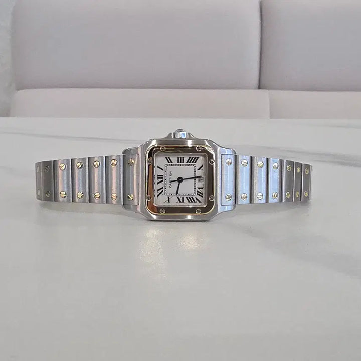 [BUNJANG] Cartier Santos Galbee 29mm ML Two-Tone Watch / 까르띠에 산토스 갈베 콤비 ML 구형스트랩