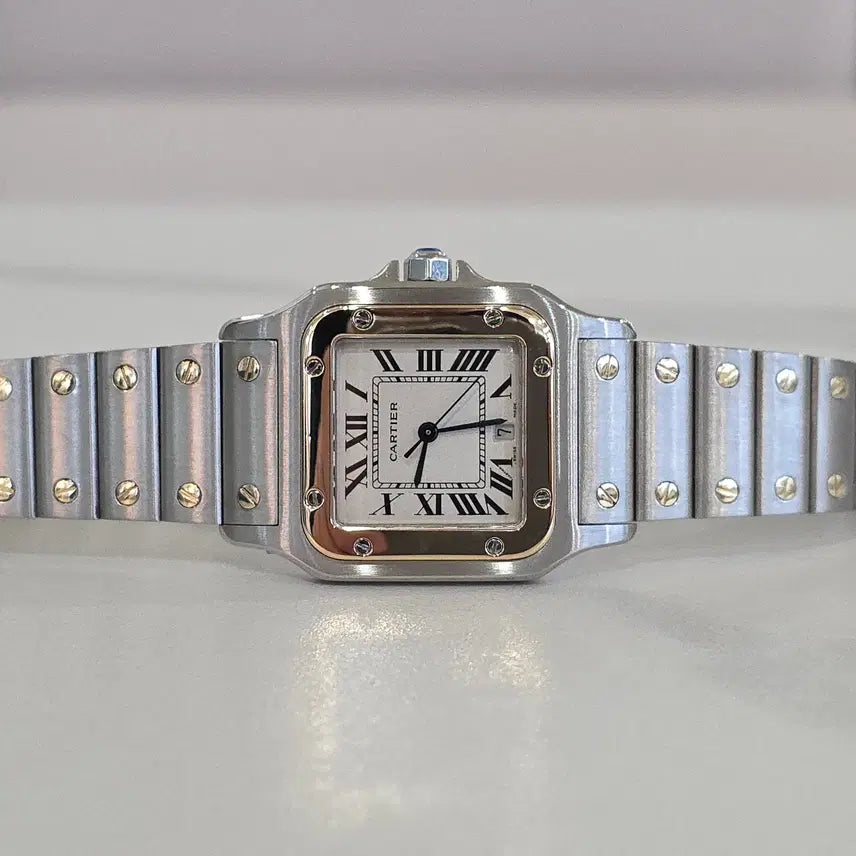 [BUNJANG] Cartier Santos Galbee 29mm ML Two-Tone Watch / 까르띠에 산토스 갈베 콤비 ML 구형스트랩