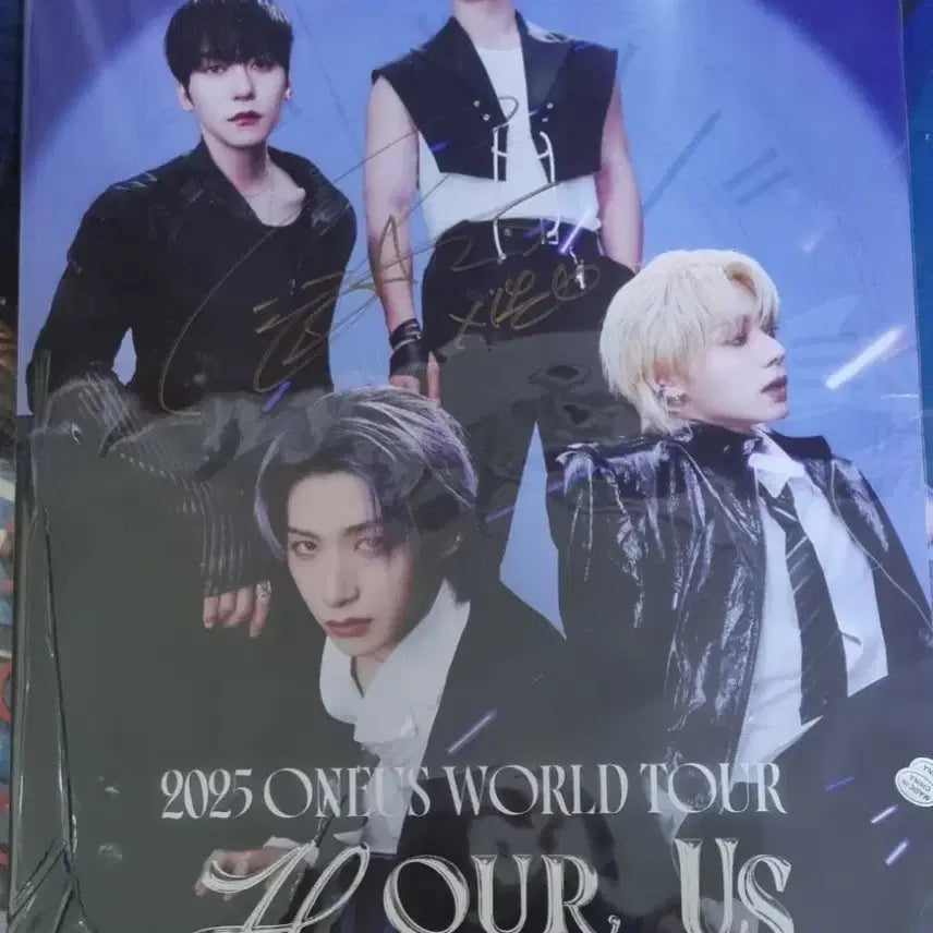 [BUNJANG] ONEUS XION H-OUR US World Tour Signed Poster / 원어스 H-OUR US 월드투어  시온싸인 포스터