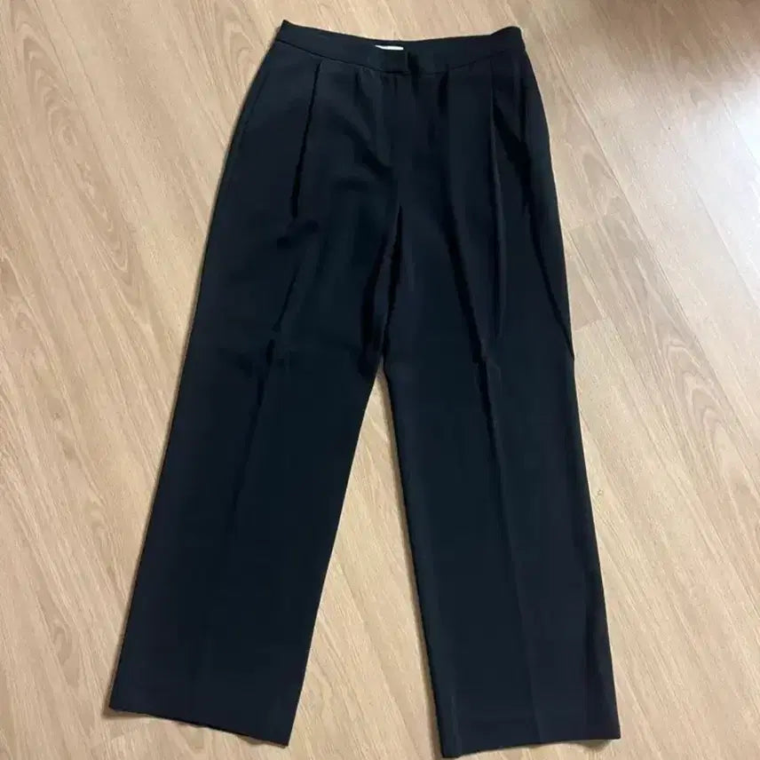 [BUNJANG] TIME Slacks Pants Black / 한섬 타임 TIME 원턱 모 슬랙스 팬츠 블랙 정장 기본바지