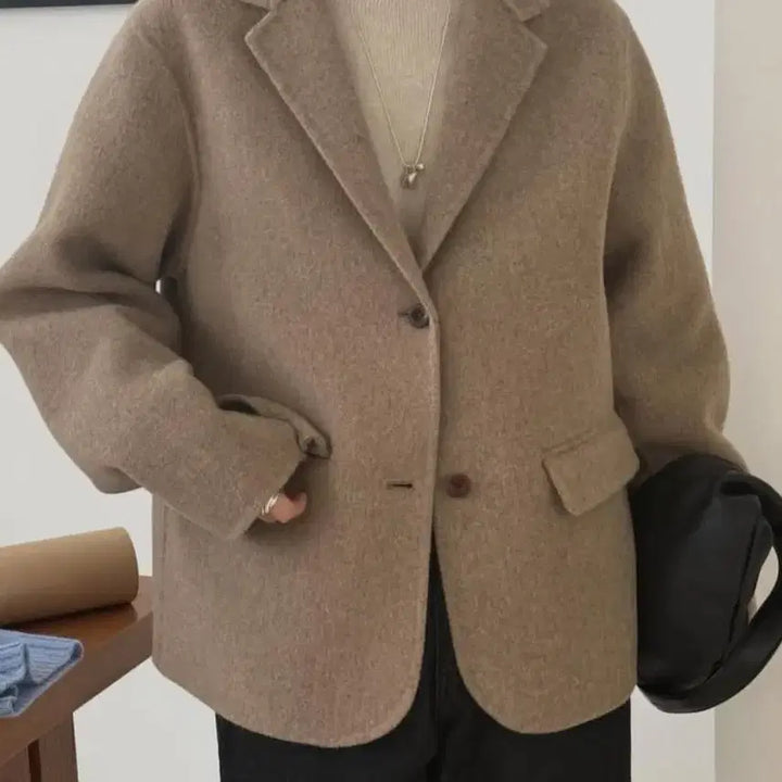 [BUNJANG] Amygrace Merino Wool Herringbone Handmade Jacket / [미착용/새상품]에이미그레이스 메리노울100% 헤링본 핸드메이드 자켓